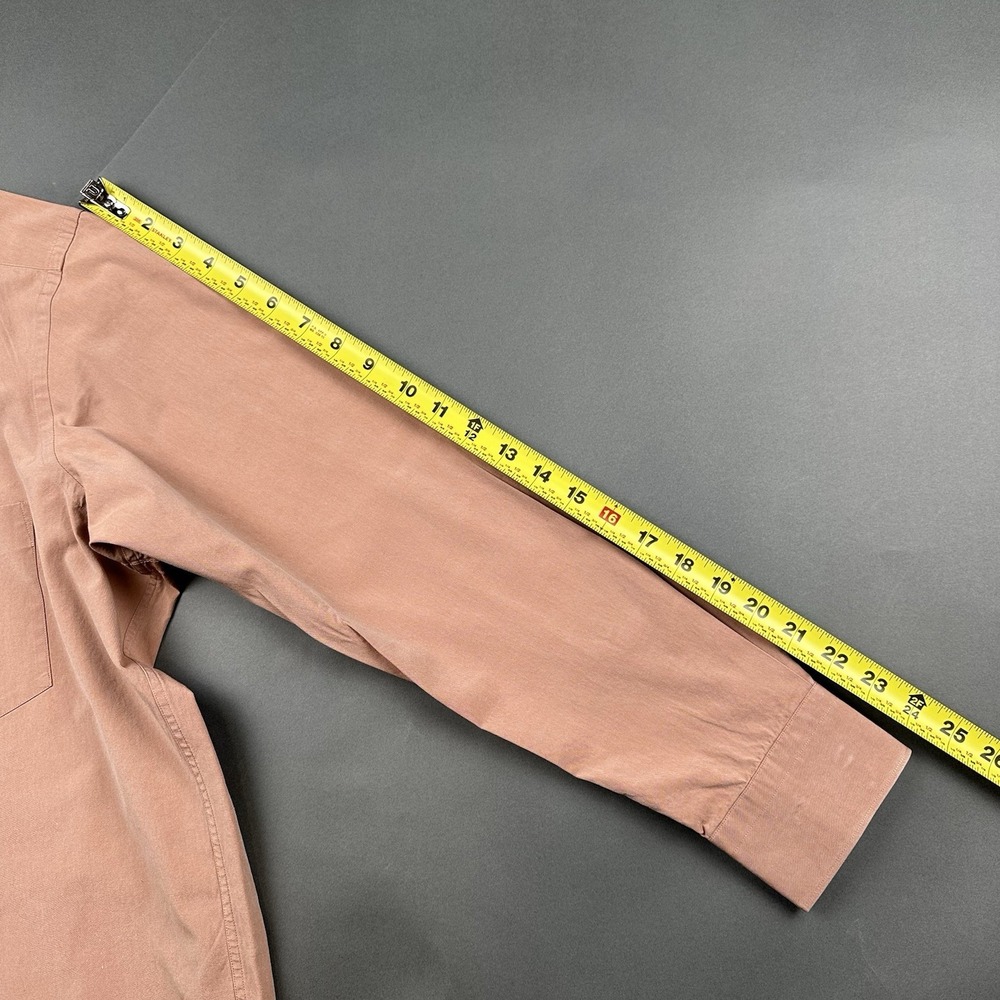 BOSS Hugo Boss Men's 34/35 Orange Dress Shirt Long Sleeve Button Up - Picture 9 of 11